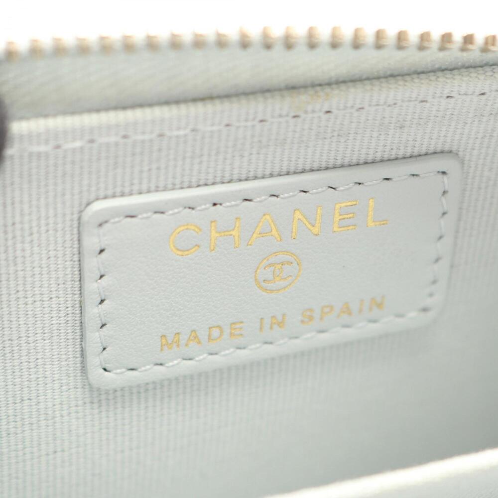 CHANEL Blue Caviar Leather Wallet - Picture 4 of 8